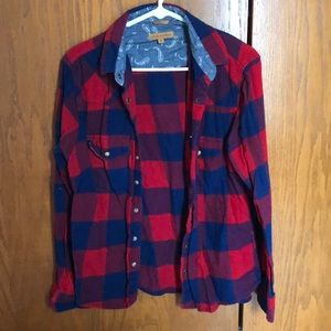 Red/Blue flannel.